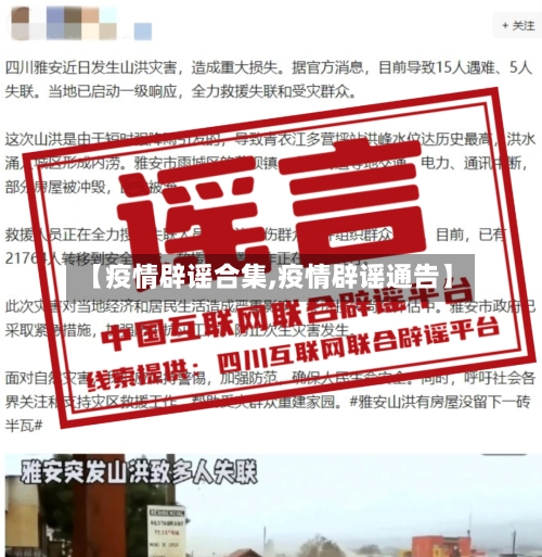 【疫情辟谣合集,疫情辟谣通告】