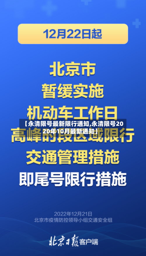 【永清限号最新限行通知,永清限号2020年10月最新通知】