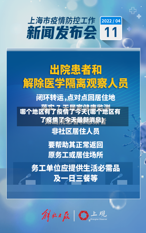 哪个地区有了疫情了今天(哪个地区有了疫情了今天最新消息)