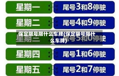 保定限号限什么车牌(保定限号限什么车牌)