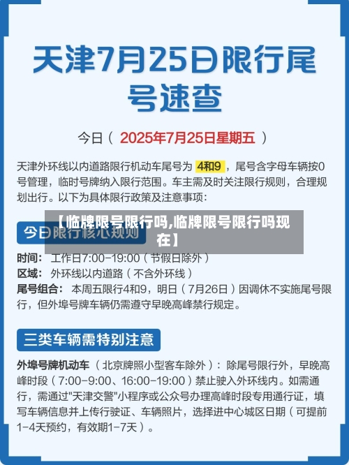 【临牌限号限行吗,临牌限号限行吗现在】