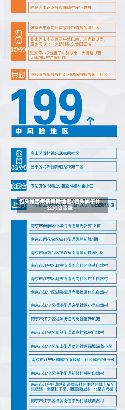 包头是否疫情风险地区/包头属于什么风险等级