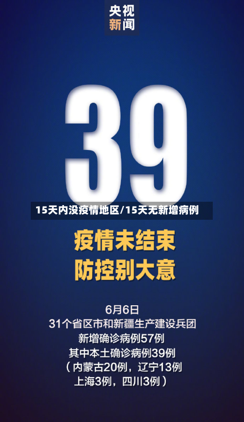 15天内没疫情地区/15天无新增病例