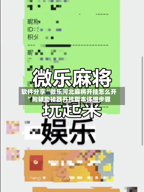 软件分享“微乐河北麻将开挂怎么开”附辅助神器开挂脚本详细步骤