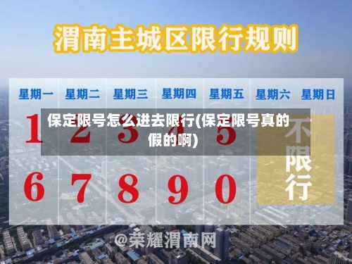 保定限号怎么进去限行(保定限号真的假的啊)