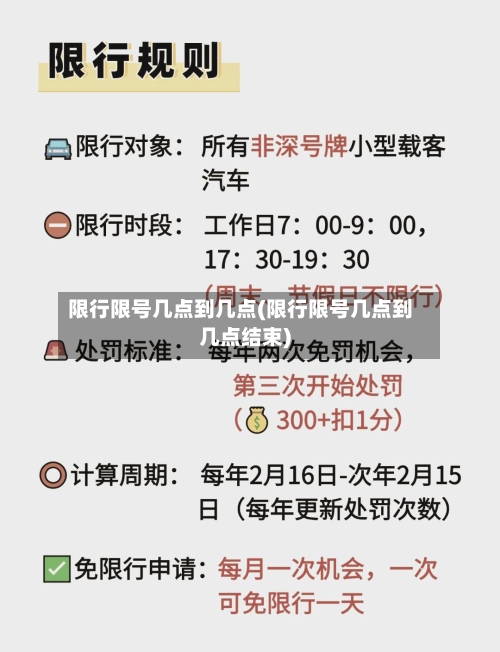 限行限号几点到几点(限行限号几点到几点结束)