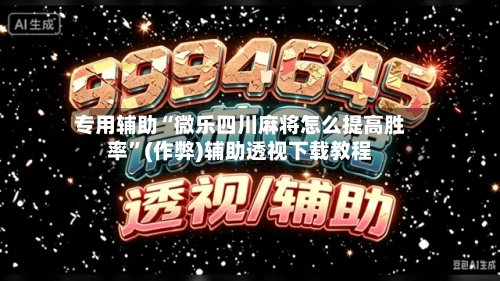 专用辅助“微乐四川麻将怎么提高胜率”(作弊)辅助透视下载教程