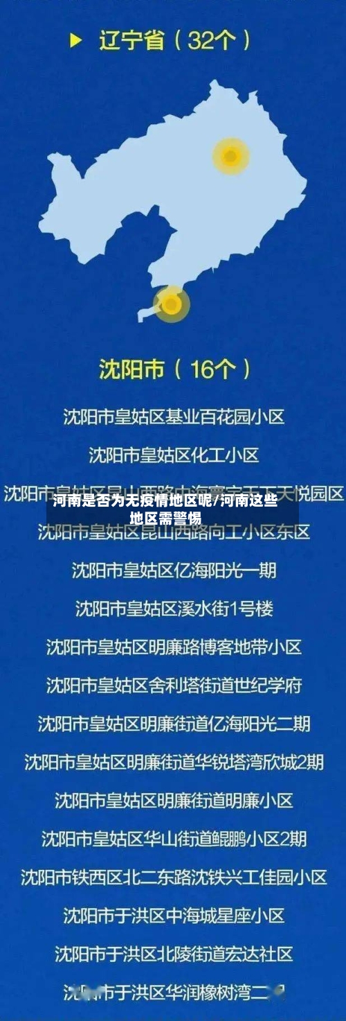 河南是否为无疫情地区呢/河南这些地区需警惕
