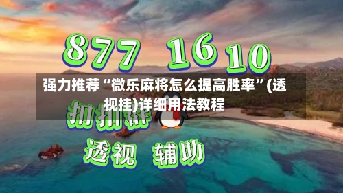 强力推荐“微乐麻将怎么提高胜率”(透视挂)详细用法教程