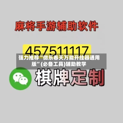 强力推荐“微乐春天万能开挂器通用版”(必备工具)辅助教学