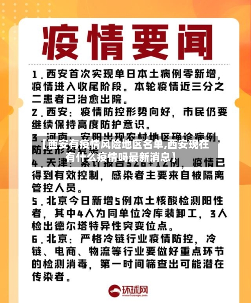 【西安有疫情风险地区名单,西安现在有什么疫情吗最新消息】