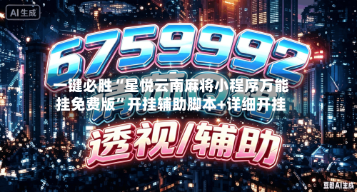 一键必胜“星悦云南麻将小程序万能挂免费版”开挂辅助脚本+详细开挂