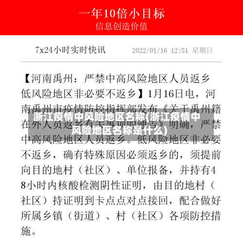 浙江疫情中风险地区名称(浙江疫情中风险地区名称是什么)