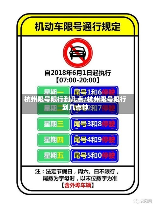 杭州限号限行到几点/杭州限号限行到几点钟