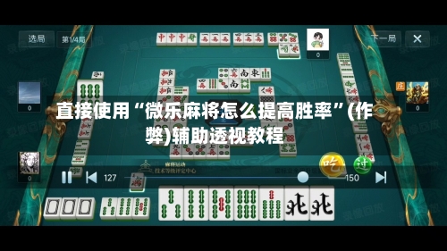 直接使用“微乐麻将怎么提高胜率”(作弊)辅助透视教程