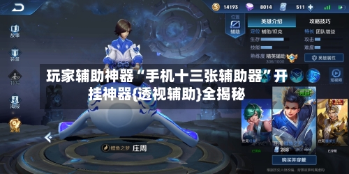 玩家辅助神器“手机十三张辅助器”开挂神器{透视辅助}全揭秘
