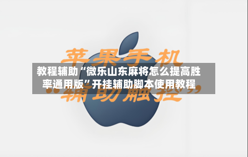 教程辅助“微乐山东麻将怎么提高胜率通用版”开挂辅助脚本使用教程