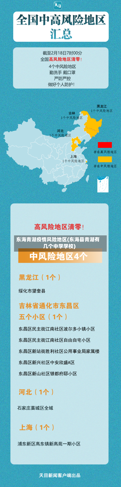 东海青湖疫情风险地区(东海县青湖有几个中学学校)