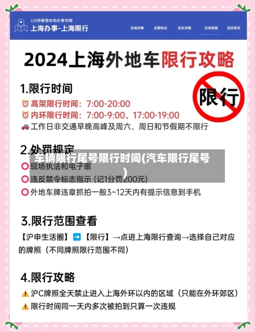车辆限行尾号限行时间(汽车限行尾号)