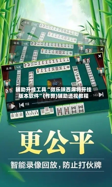辅助开挂工具“微乐陕西麻将开挂版本软件”(作弊)辅助透视教程
