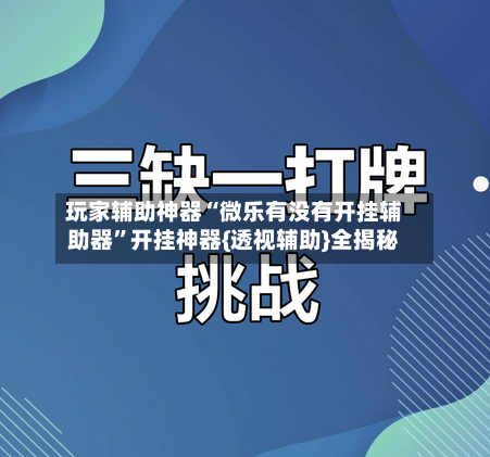 玩家辅助神器“微乐有没有开挂辅助器”开挂神器{透视辅助}全揭秘