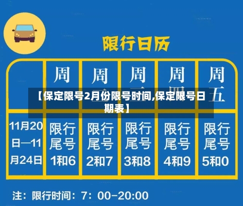 【保定限号2月份限号时间,保定限号日期表】