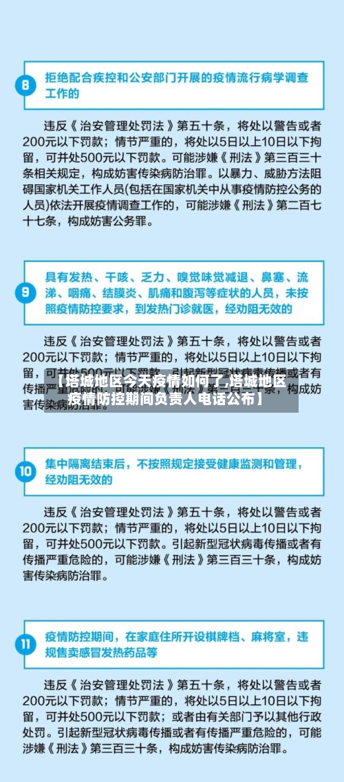 【塔城地区今天疫情如何了,塔城地区疫情防控期间负责人电话公布】