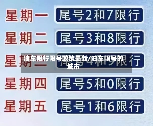 油车限行限号政策最新/油车限号的城市