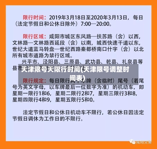 天津限号天限行时间(天津限号调整时间表)