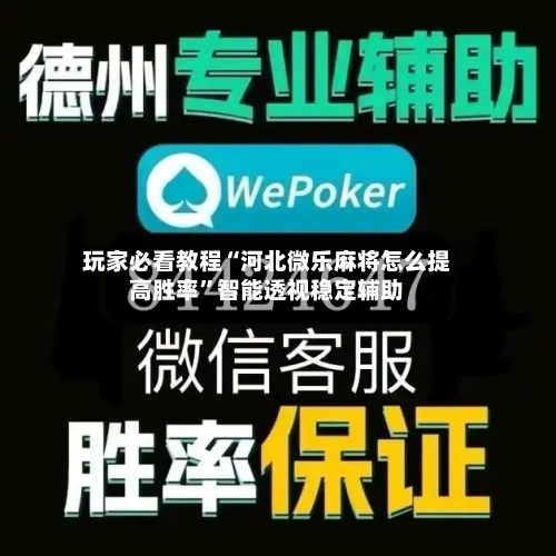 玩家必看教程“河北微乐麻将怎么提高胜率”智能透视稳定辅助
