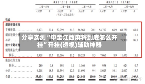分享实测“中至江西麻将到底怎么开挂”开挂(透视)辅助神器