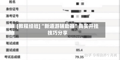 [教程经验]“新道游辅助器”真实开挂技巧分享