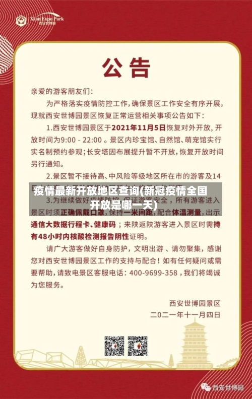 疫情最新开放地区查询(新冠疫情全国开放是哪一天)